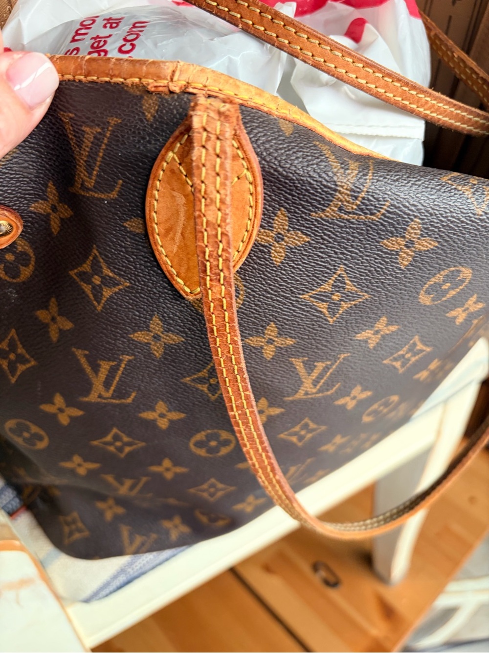 Louis Vuitton Classic Monogram Tote in Brown and Tan PROJECT - Picture 13 of 14